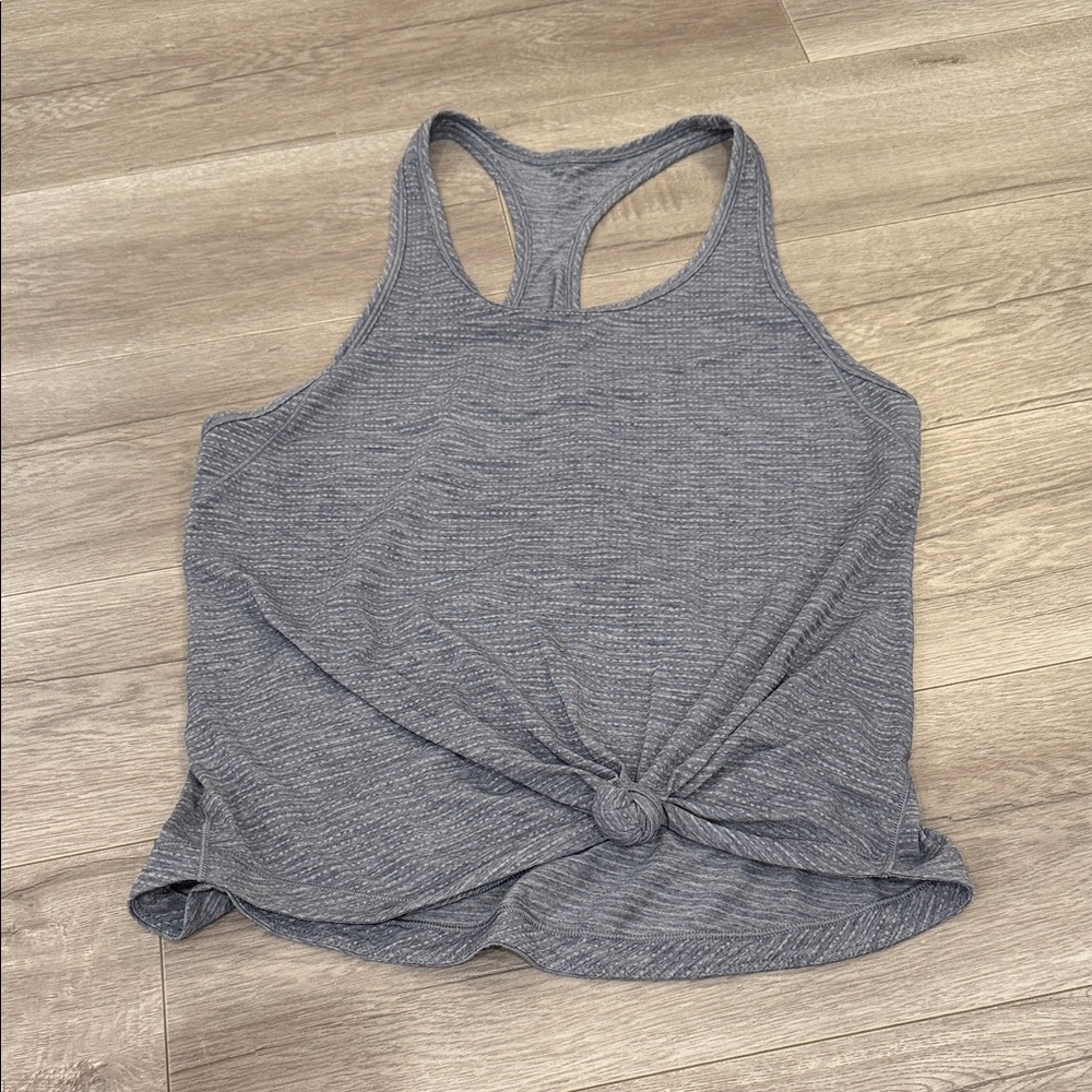 Lululemon Athletica Gray Knotted Tank Top
